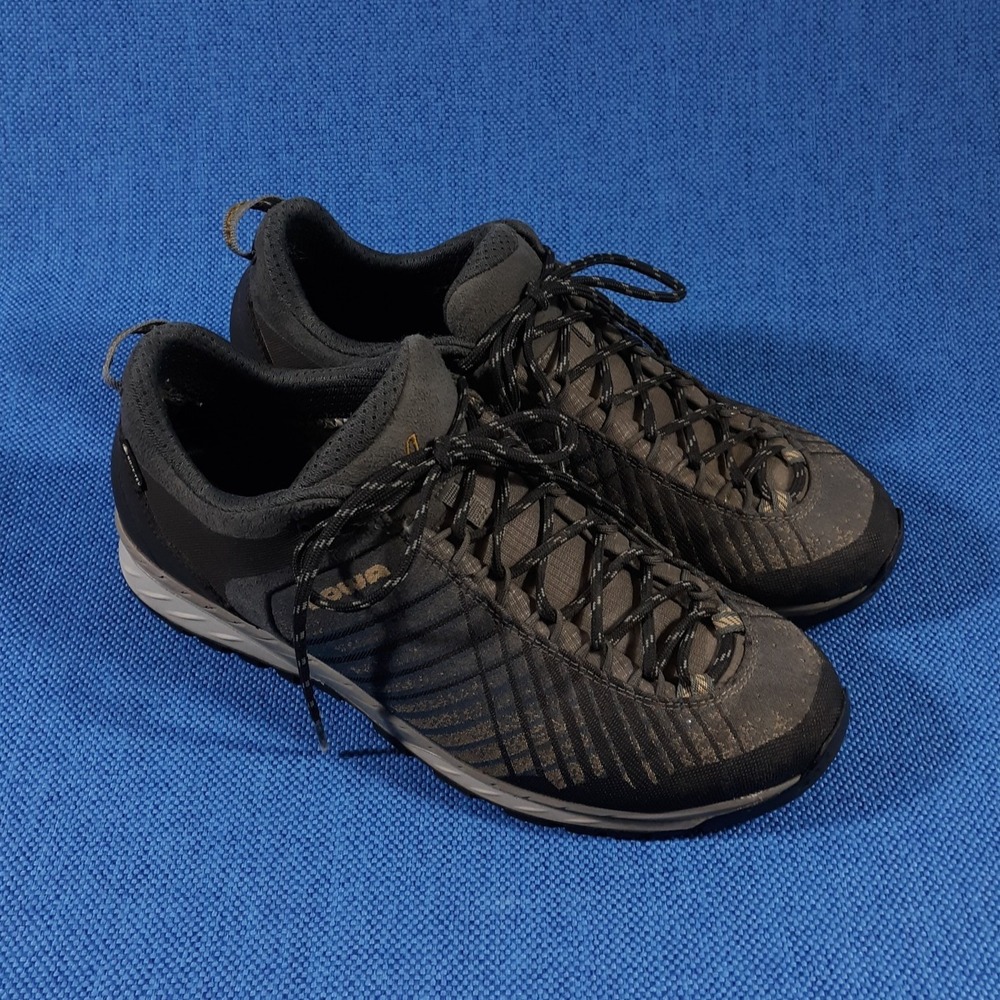 LOWA Carezza GTX LO Anthracite/Bronze Light Trail Hiking Shoes Mens US 11.5